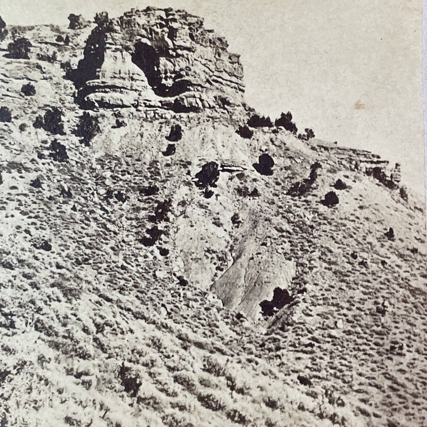 UPRR Echo Canyon Utah Stereoview Francis Hendricks Antique c1870s Y037