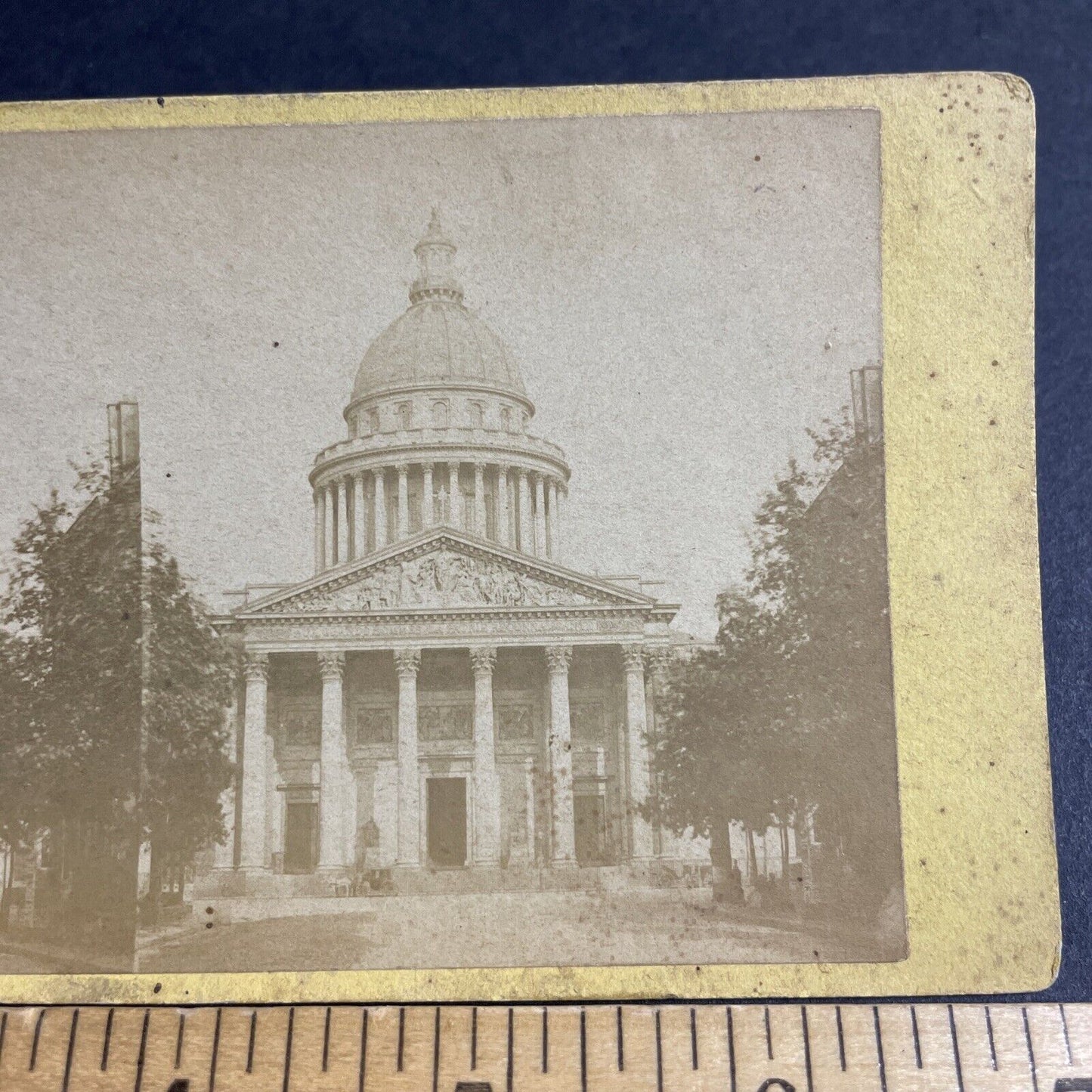 Antique 1870s The Pantheon Paris France Stereoview Photo Card P4377