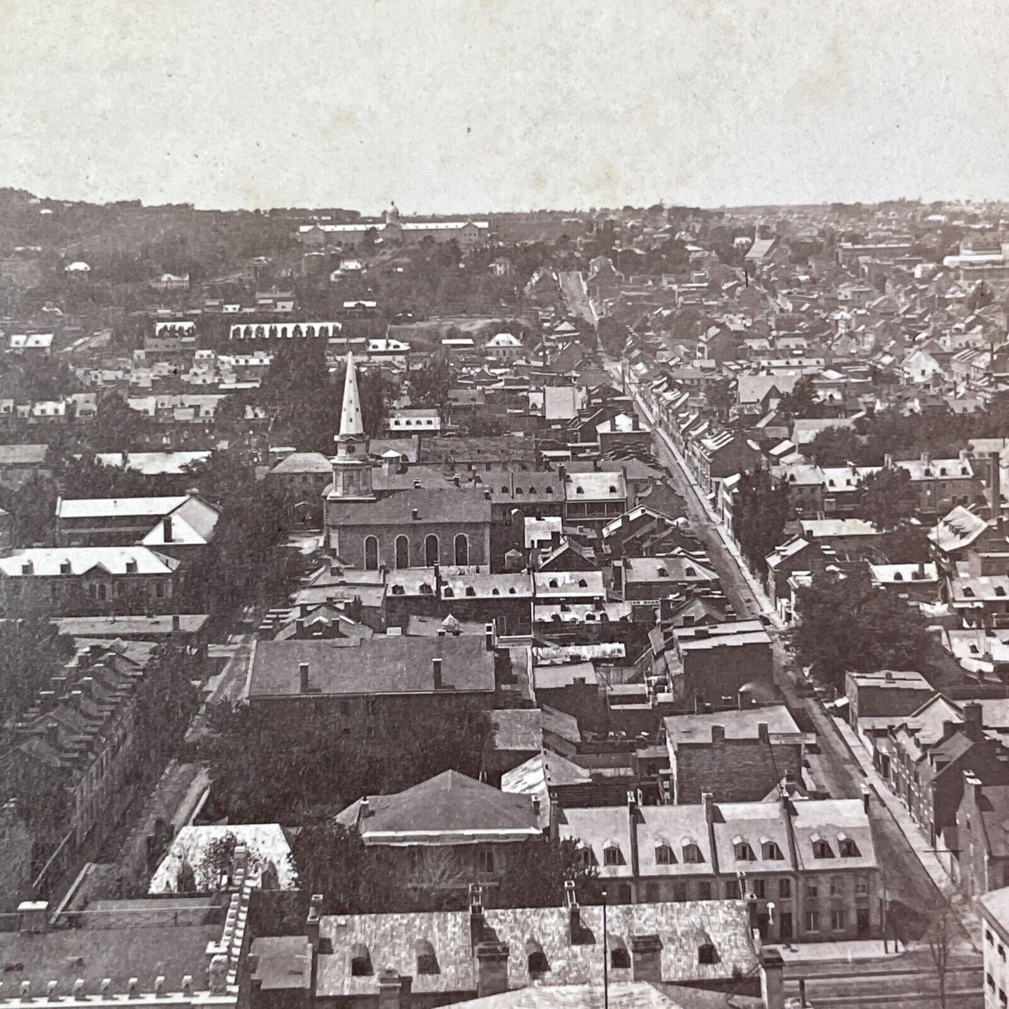 Montreal Quebec Canada View Stereoview J.G. Parks Antique c1870s Y2136