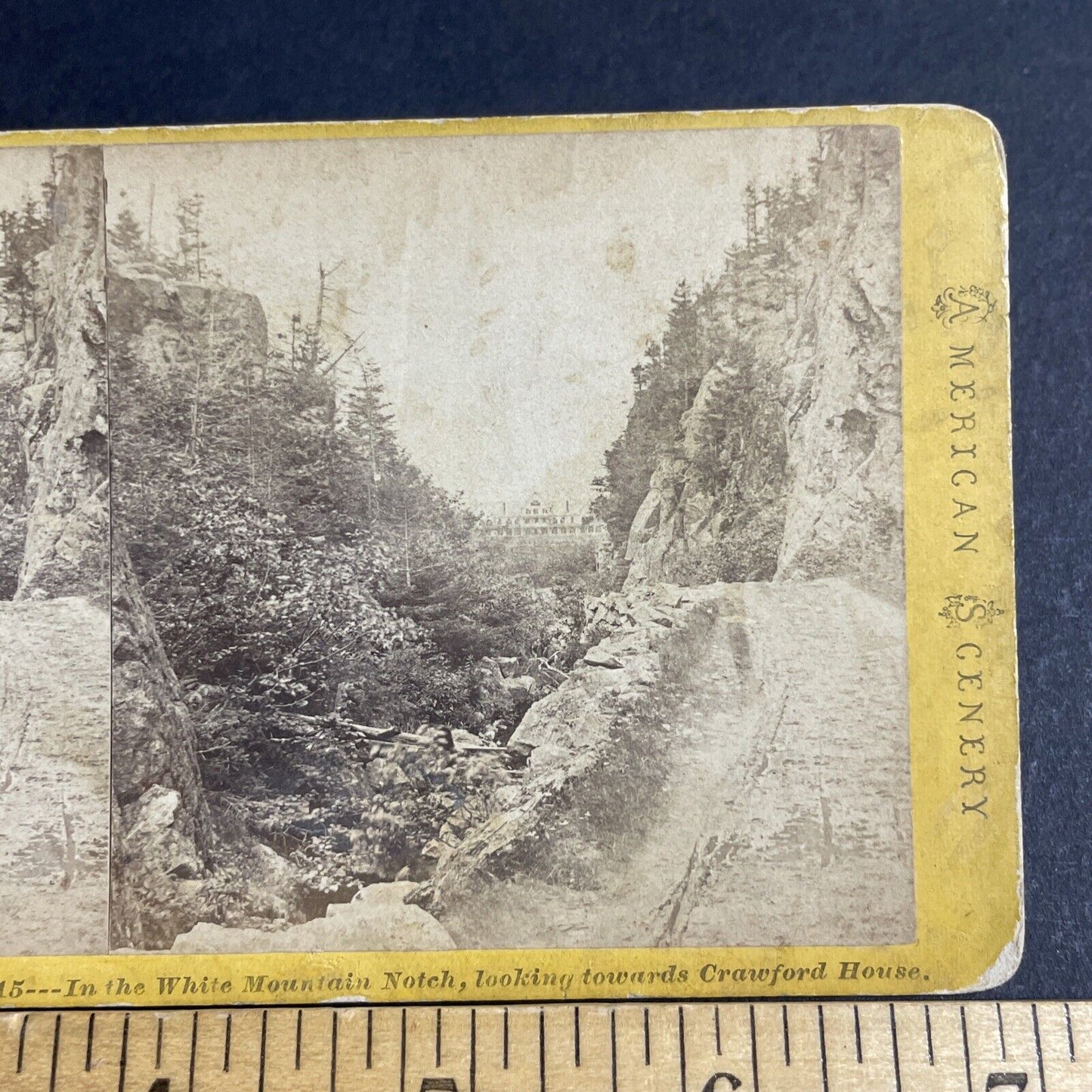 Antique 1870s Crawford House Carroll New Hampshire Stereoview Photo Card P4771