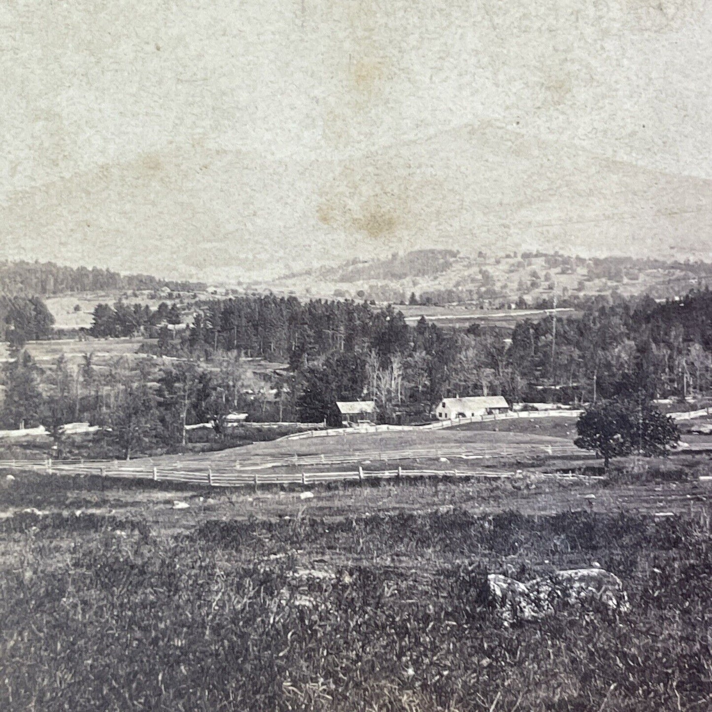 North Conway New Hampshire Stereoview J.P. Soule Antique c1870s Y898