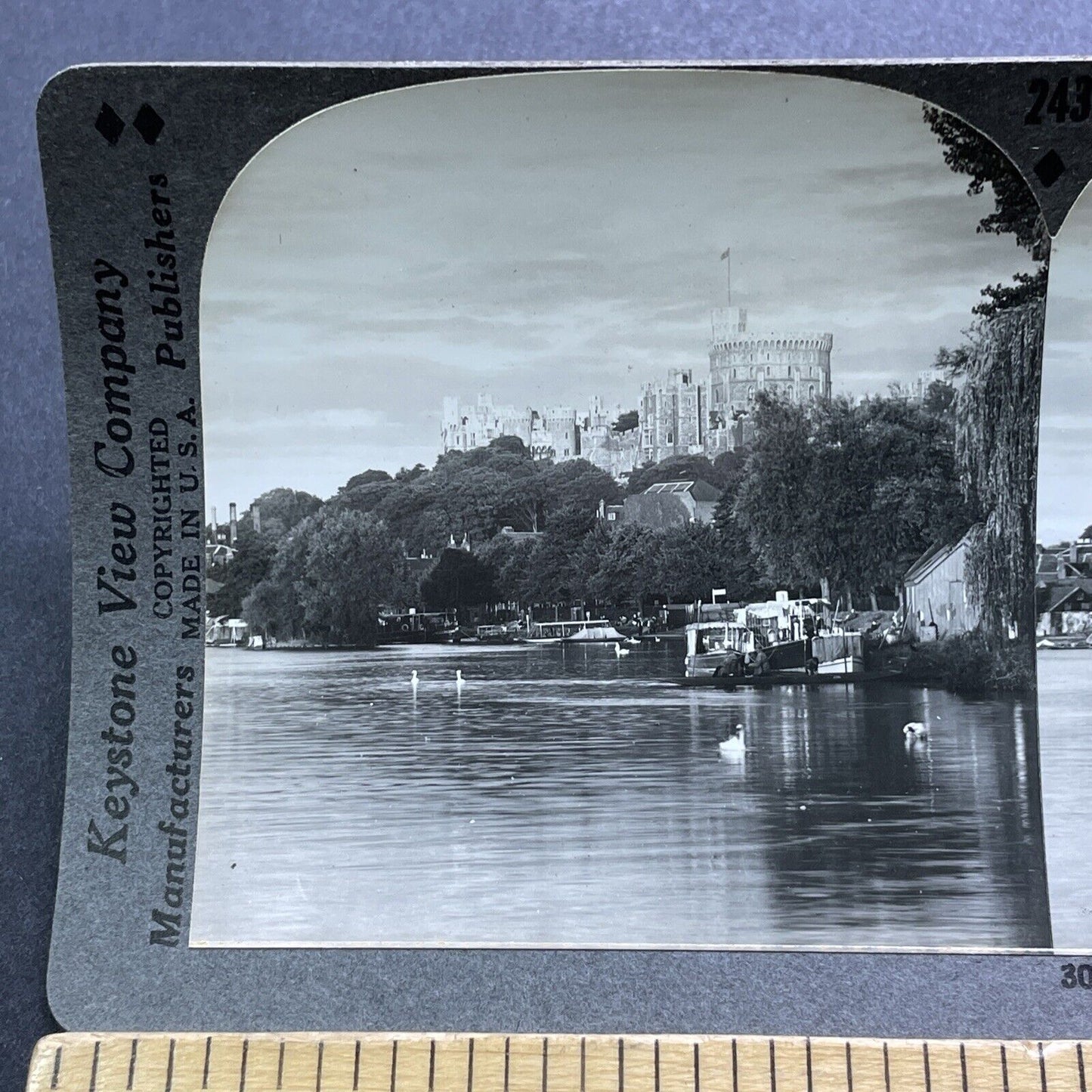 Antique 1920s Windsor Castle London England UK Stereoview Photo Card V2964