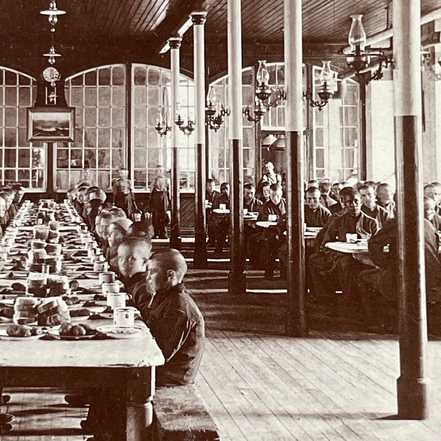 Children's Prison Penetanguishene Ontario Canada Stereoview Antique c1899 Y487