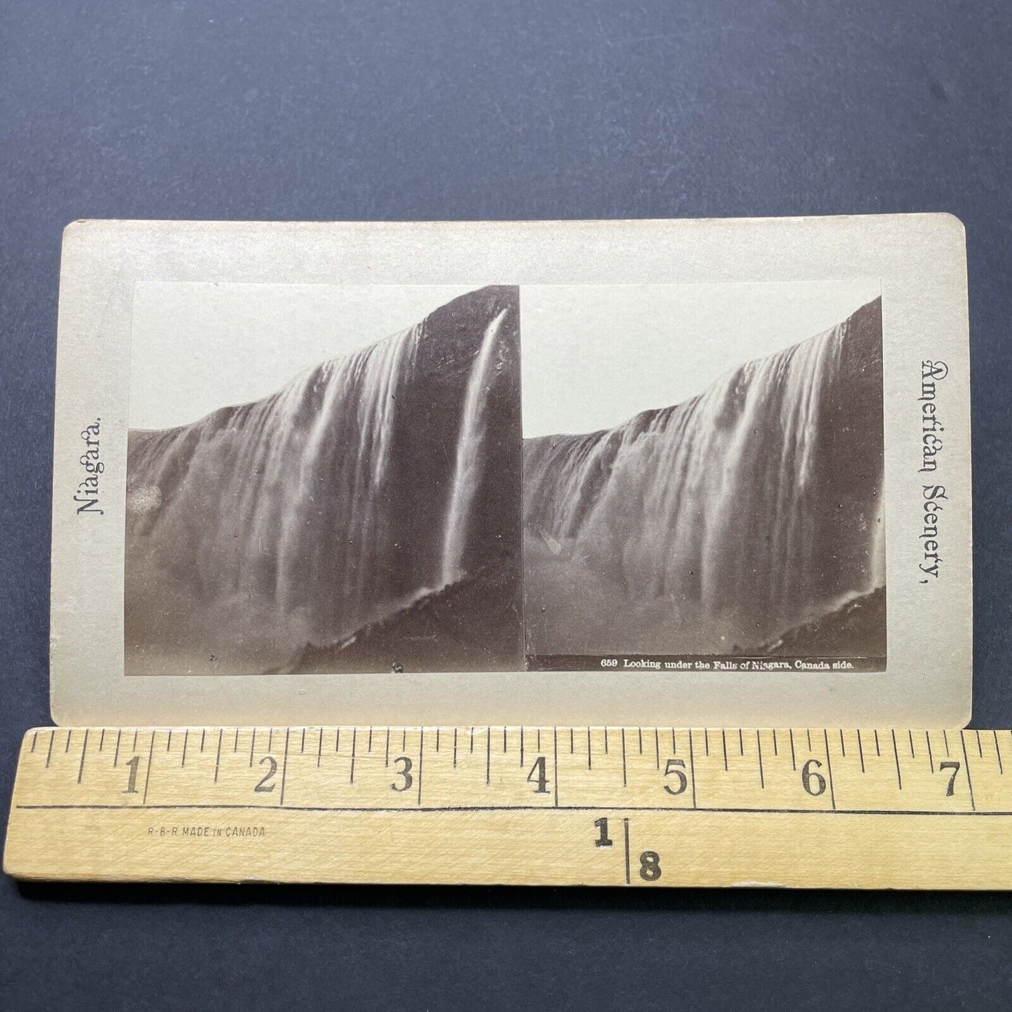 Antique 1860s Niagara Falls First Photos Stereoview Photo Card P2533