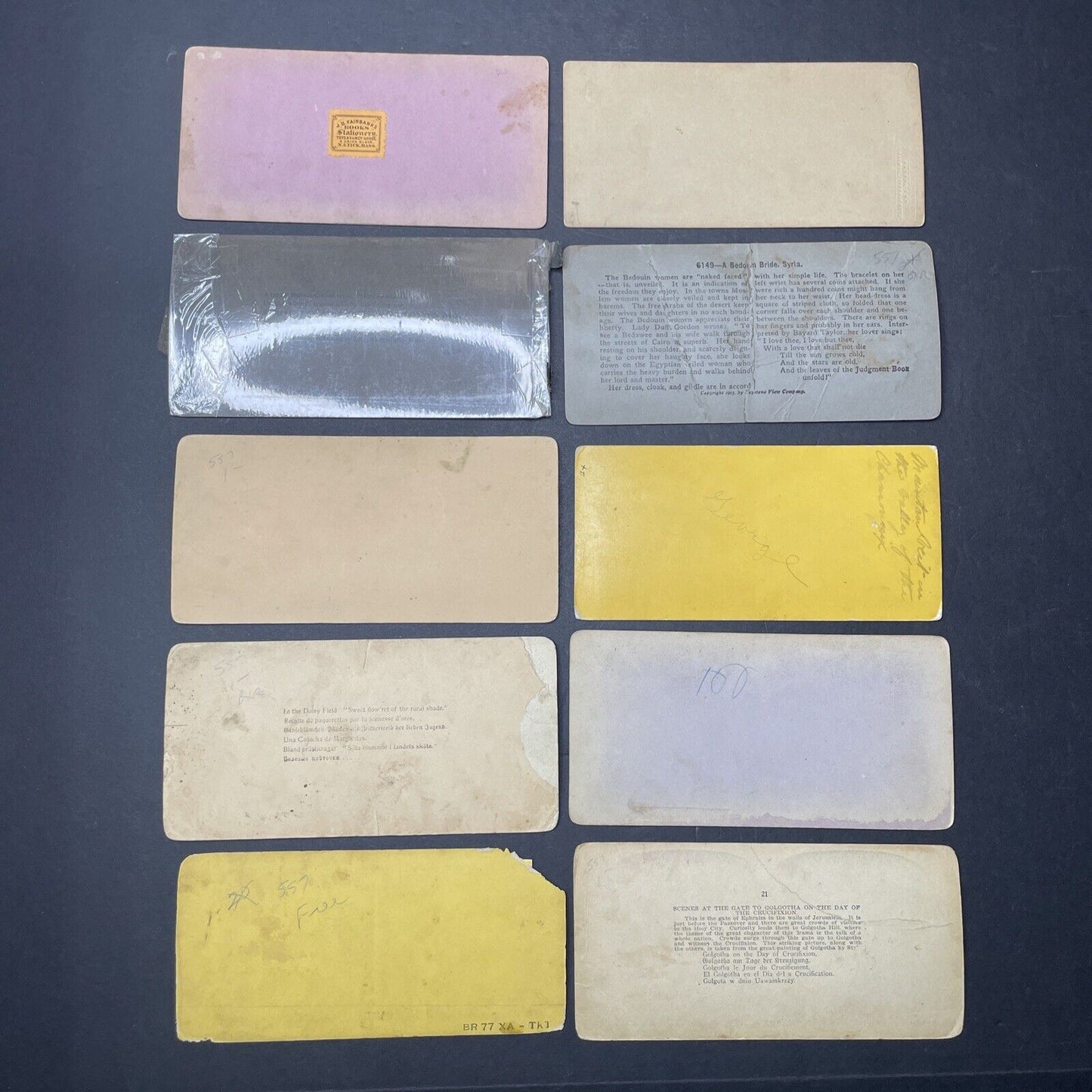 Lot Of 51 Various Scenes And People Stereoview Photo Cards Antique c1870s-1920s