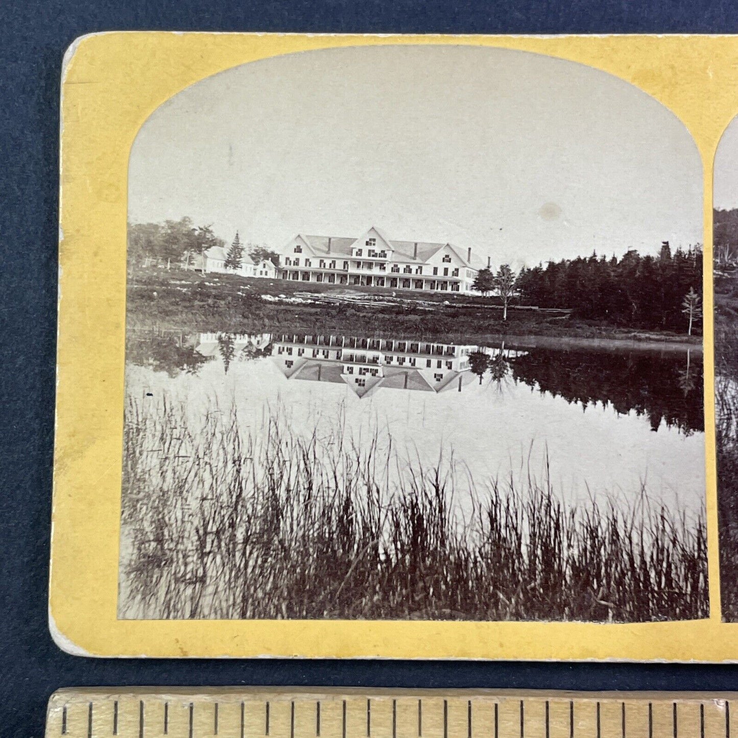 Crawford House New Hampshire Stereoview B.W. Kilburn Antique c1870s Y864