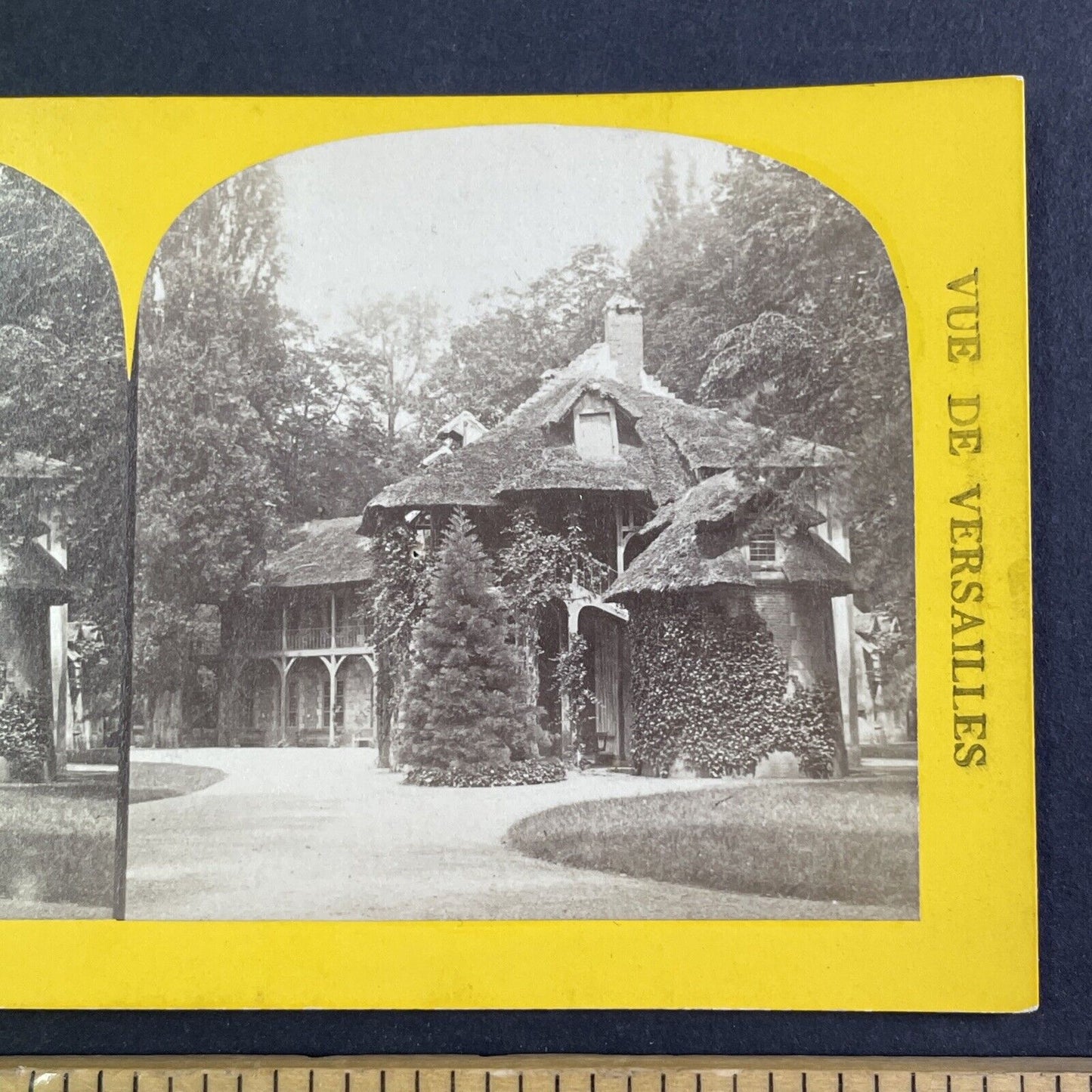 Queen's Hamlet Palace of Versailles Stereoview Paris France Antique c1870s X4171