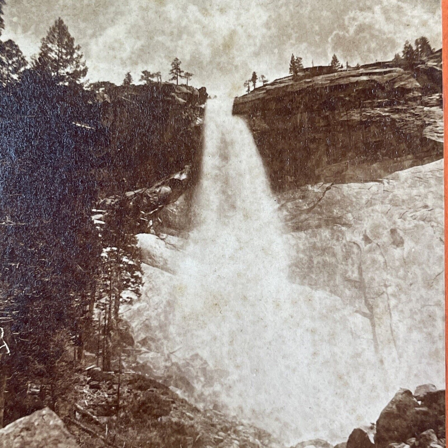 Nevada Falls Yo Semite Yosemite California Stereoview C.L. Pond c1870 Y2613