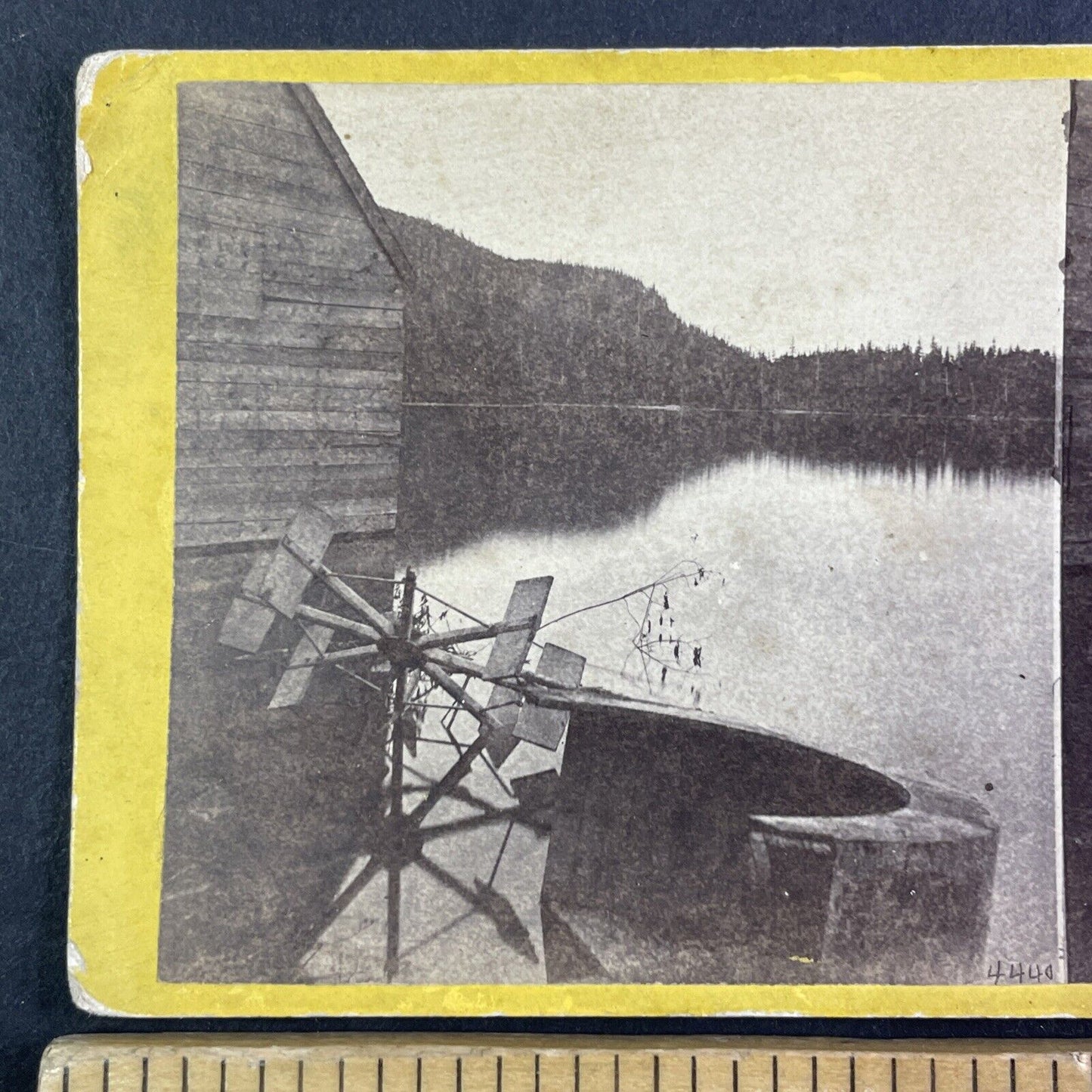 Echo Lake Boat House New Hampshire Stereoview E & HT Anthony c1870s Y2265