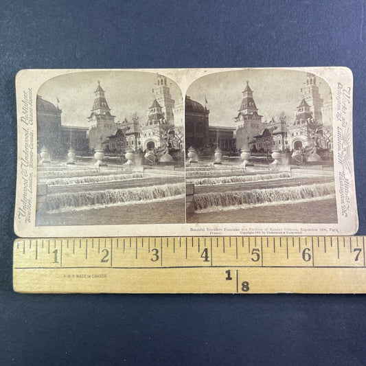 The Russian Colonies Paris France Stereoview Underwood Antique c1900 X3505