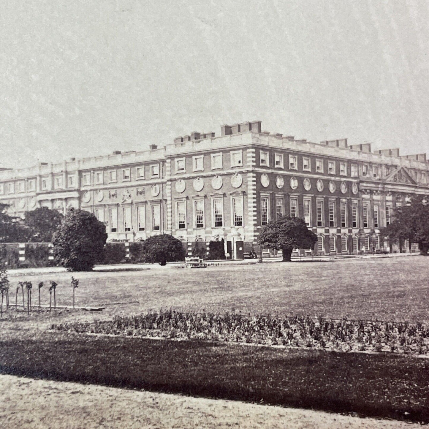 Hampton Court Palace England Stereoview East Molesey UK Antique c1860s Y2177