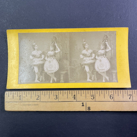 Paola Marie French Comedian Actress In Costume Stereoview Antique c1868 X3576