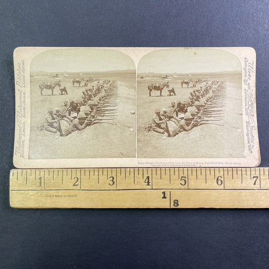 Trench Warfare Stereoview Boer War South Africa Antique c1900 X1651