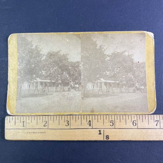 Large Victorian Home Berlin Wisconsin Stereoview M.S. Holly Antique c1870 X3161