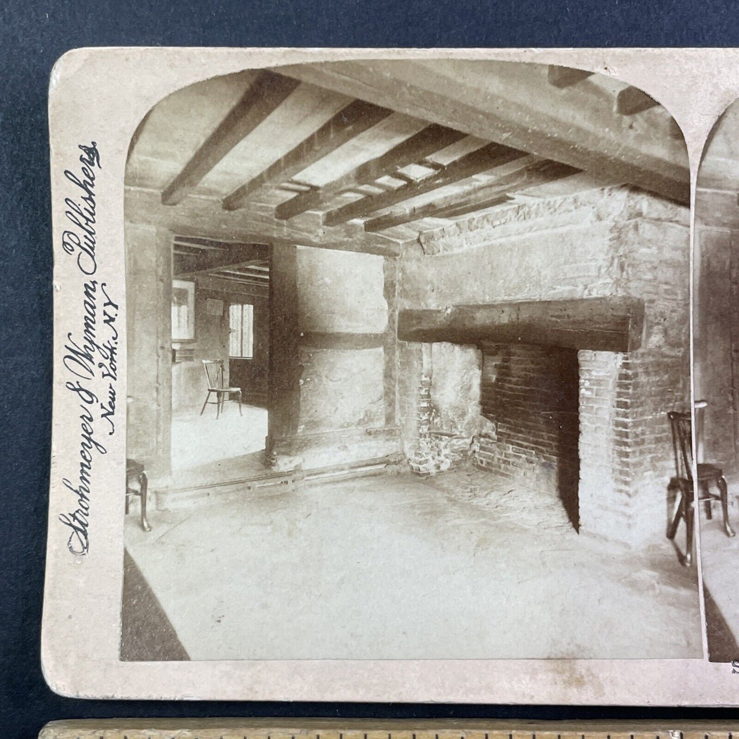 William Shakespeare House Stereoview Stratford-On-Avon England c1897 Y175