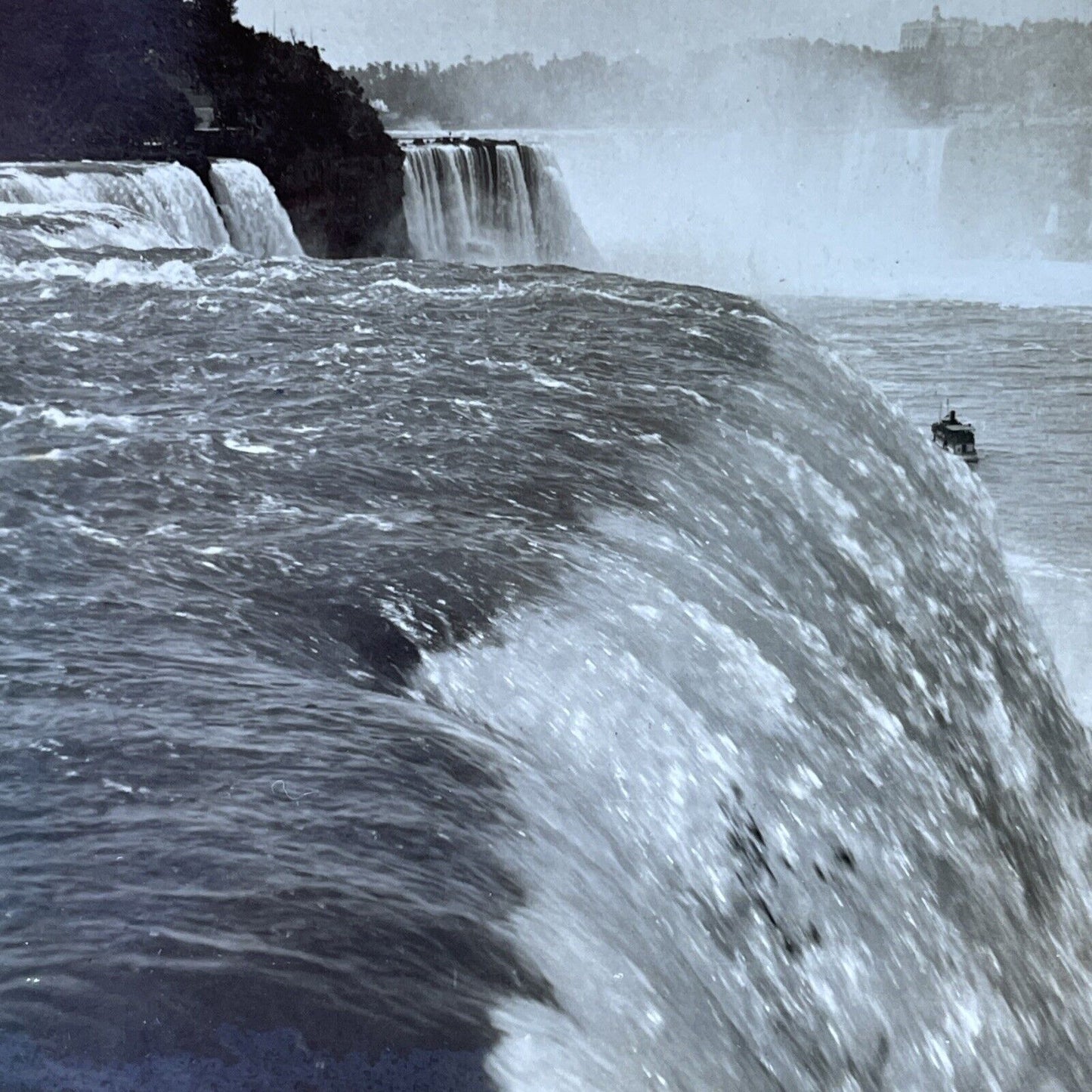 Antique 1910s Maid Of The Mist Niagara Falls NY Stereoview Photo Card P2769