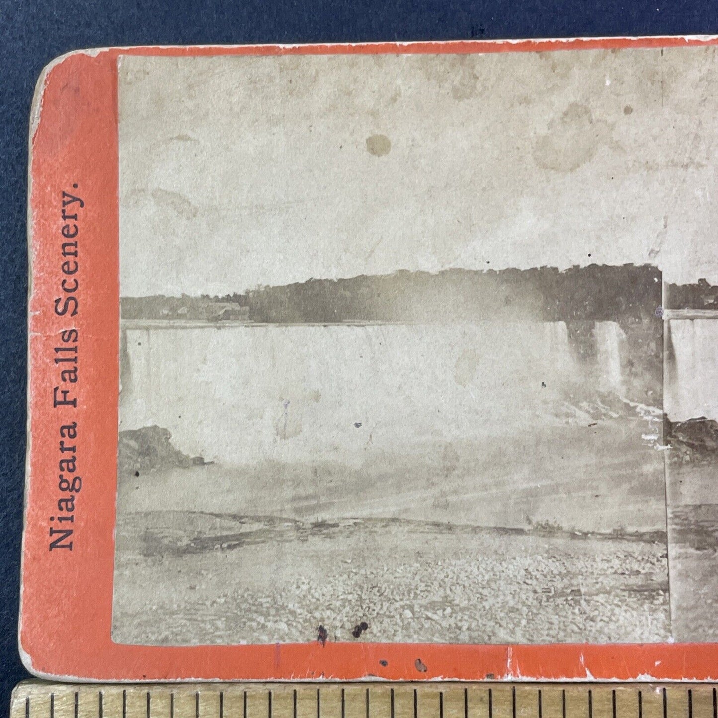 American Falls Niagara Falls New York Stereoview Photo Card Antique c1873 X1276