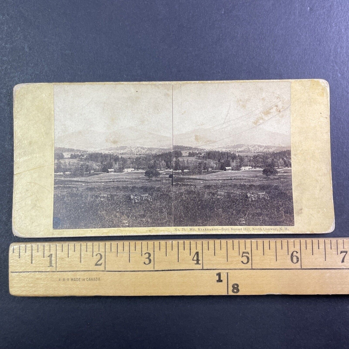 North Conway New Hampshire Stereoview J.P. Soule Antique c1870s Y898