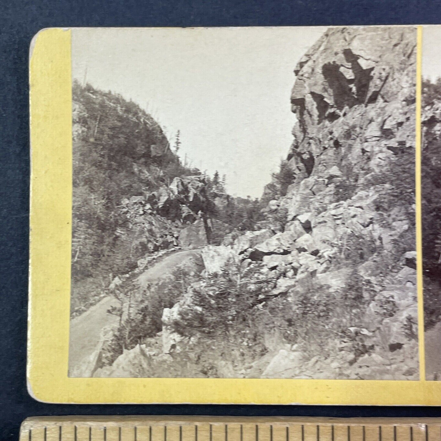 Crawford Notch New Hampshire Stereoview B.W. Kilburn Antique c1870s Y908