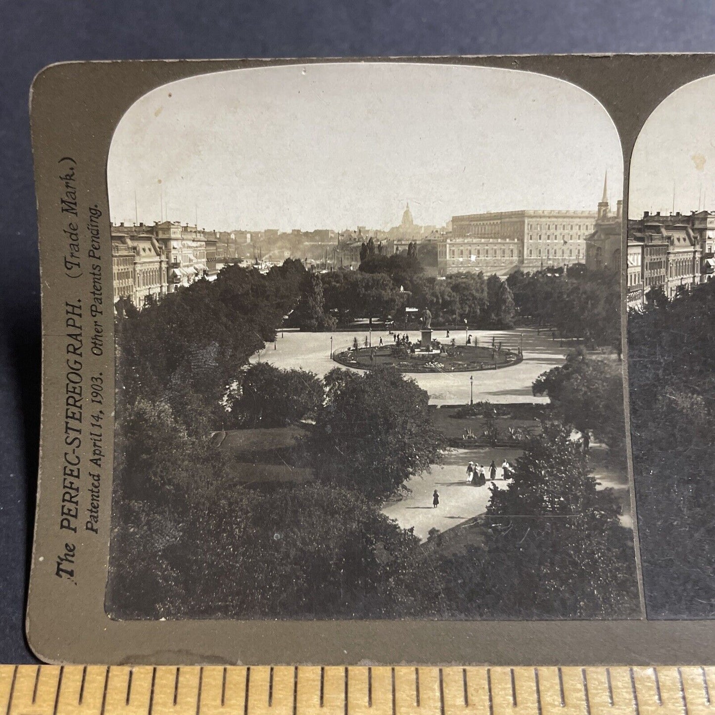 Antique 1902 Royal Palace In Stockholm Sweden Stereoview Photo Card P5030