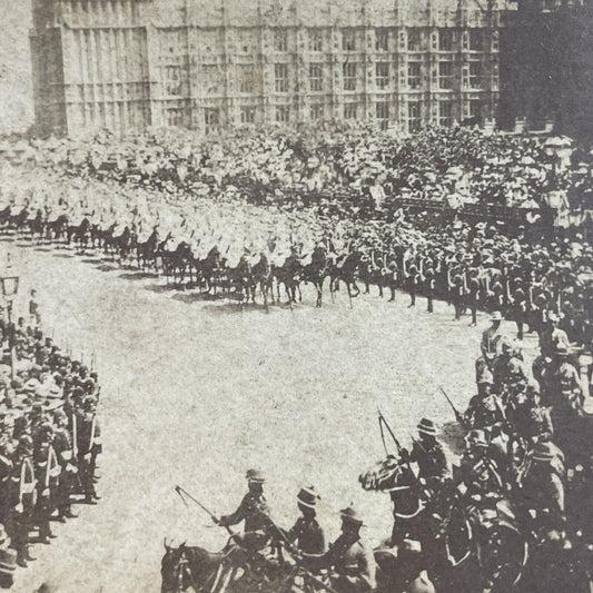 Antique 1897 Queen Victoria Diamond Jubilee England Stereoview Photo Card P4112