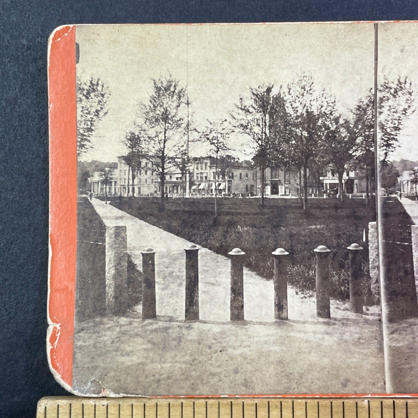 Ships Mast Fire Lookout Town Tower Stereoview New Hampshire? Antique c1875 X2589