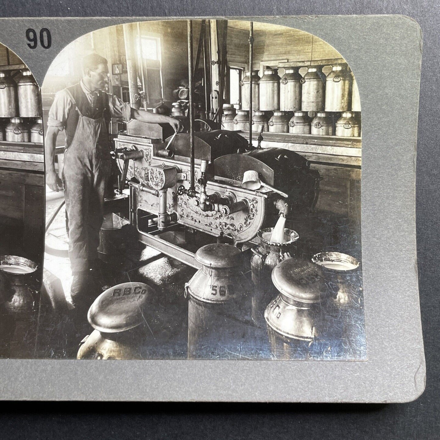 Antique 1908 RB Henry Milk Company Valhalla New York Stereoview Photo Card P1680