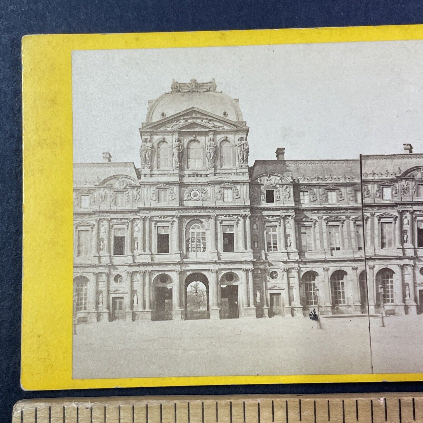 Louvre Art Gallery Paris Stereoview Pavillon de l'Horloge Antique c1870 X2573