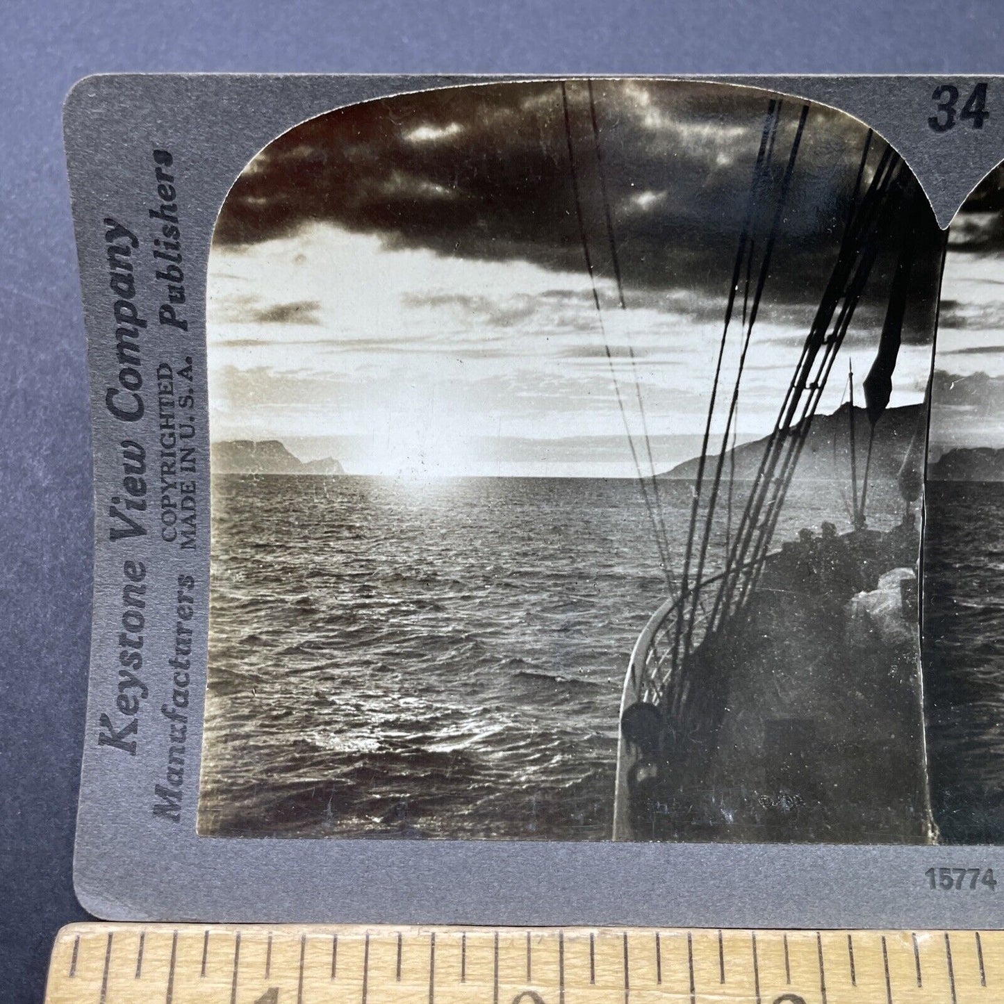 Antique 1910s North Cape Nordkapp Norway Stereoview Photo Card P2797