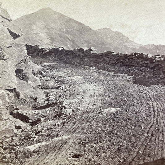 Antique 1870s Mount Washington Horse Carriage Road NH Stereoview Photo Card 1782