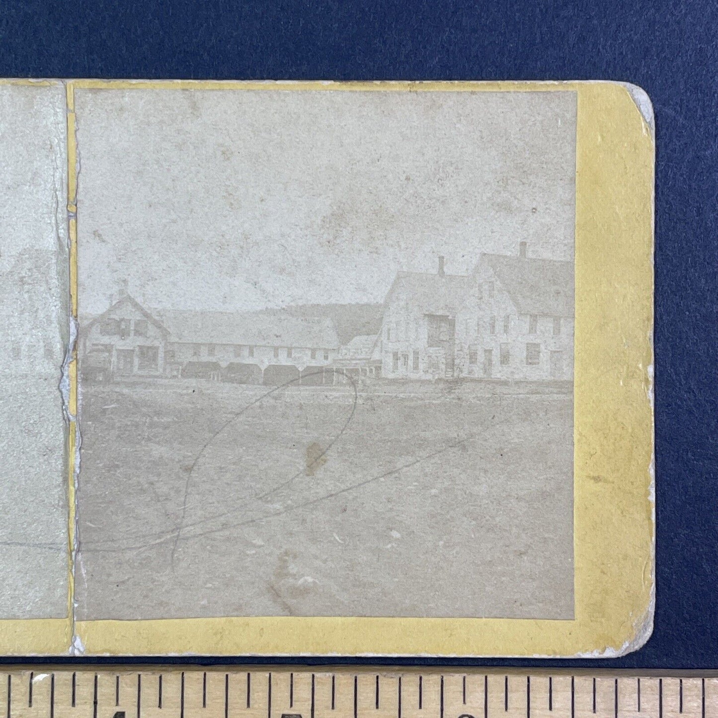 Horse Stables and Hotel Rochester NY Stereoview A.J. Whittemore c1870s Y1002
