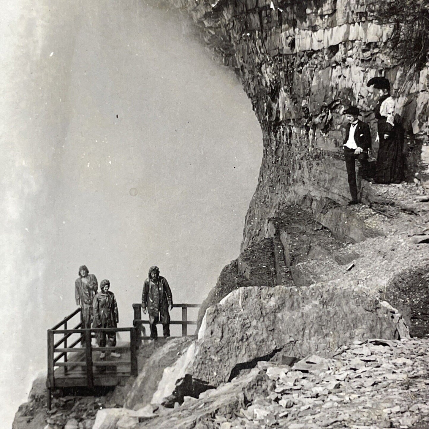 Cave of Winds Niagara Falls New York Stereoview C.L. Wasson c1904 Y3010