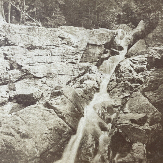 Antique 1871 Gibbs Falls & Gibbs Brook New Hampshire Stereoview Photo Card V1852