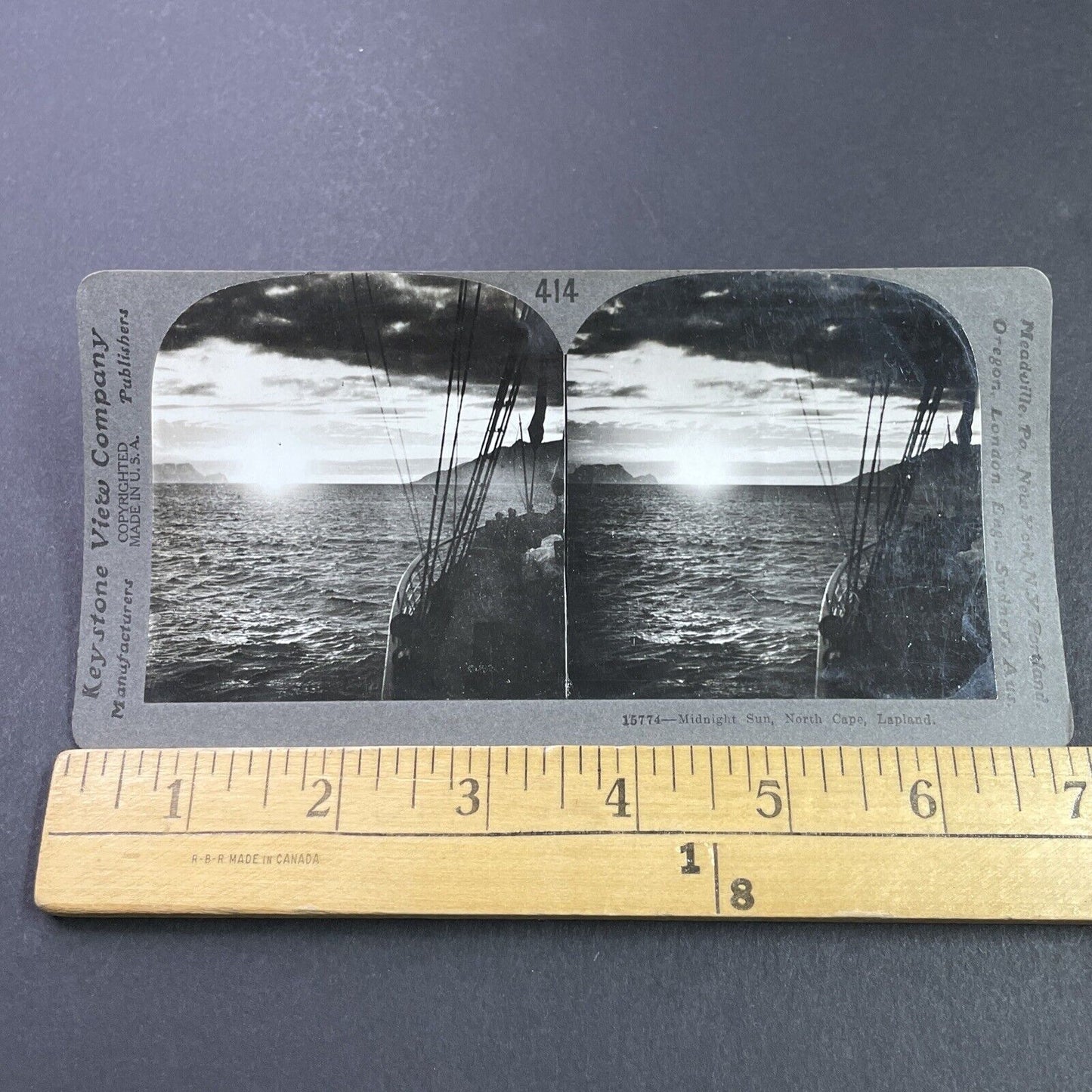 Antique 1910s North Cape Lappland Norway Stereoview Photo Card P3686