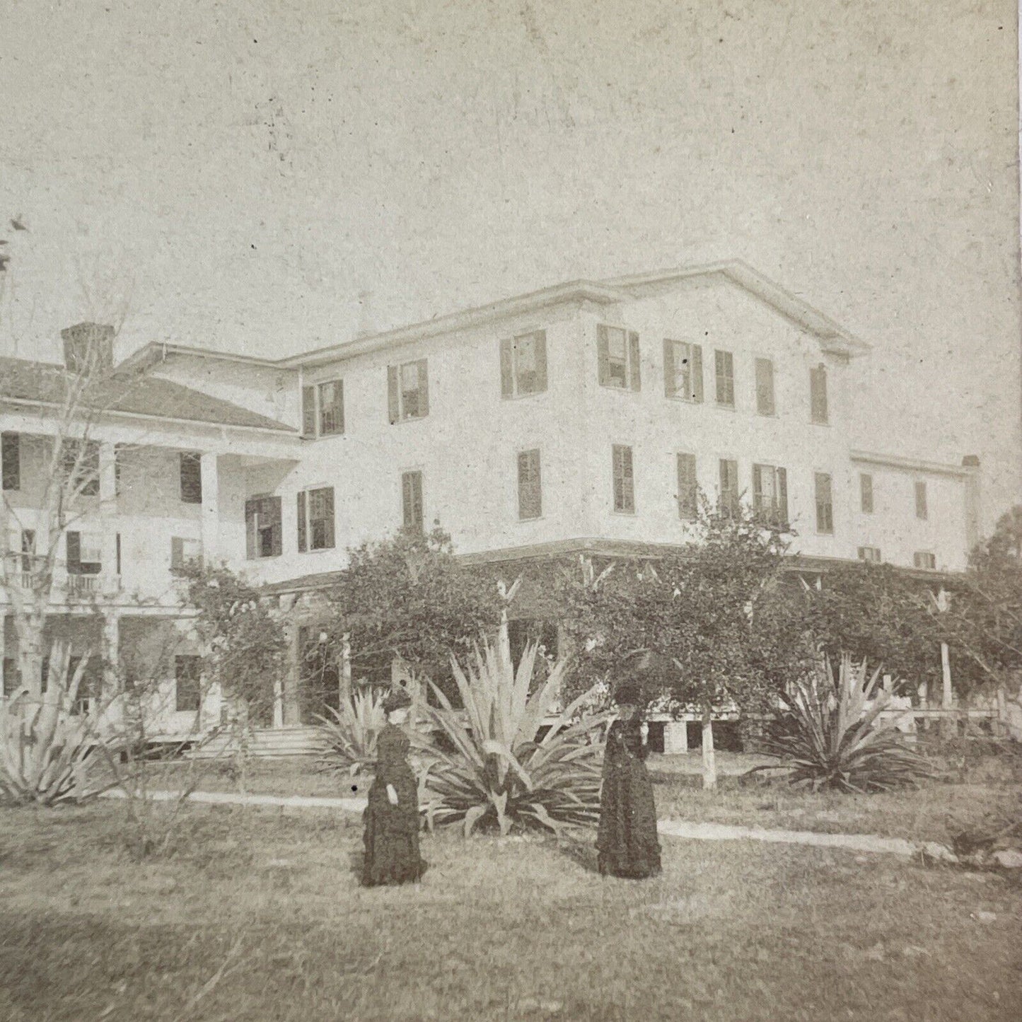 The Brock House in Enterprise Florida Stereoview Antique c1880 X1930