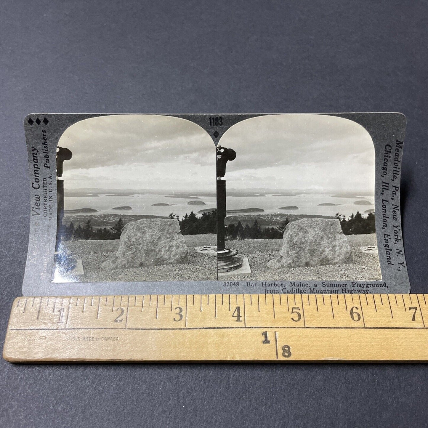 Antique 1910s Bar Harbor Maine Stereoview Photo Card V2629