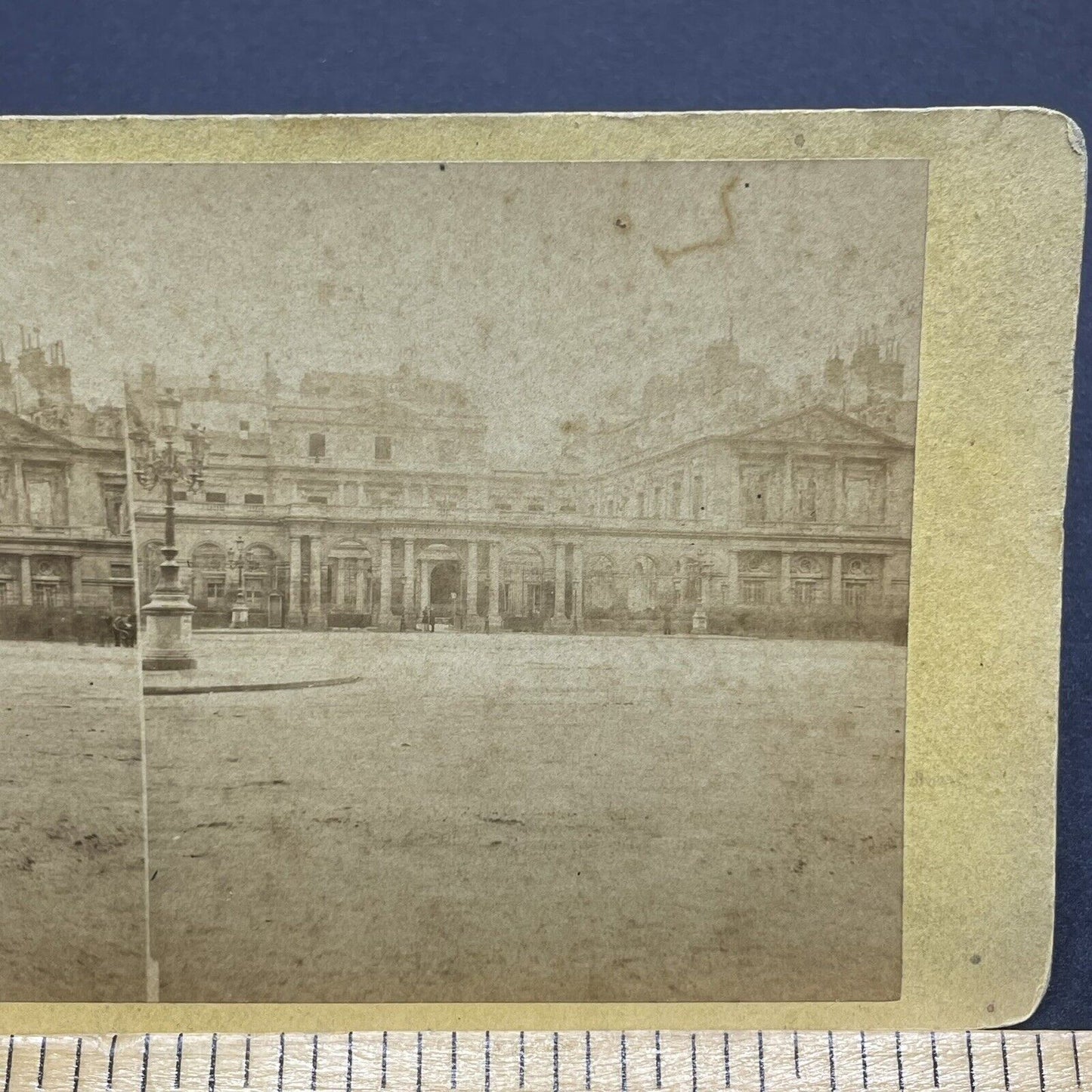 Antique 1875 Palais Royale Royal Palace Paris France Stereoview Photo Card P1860