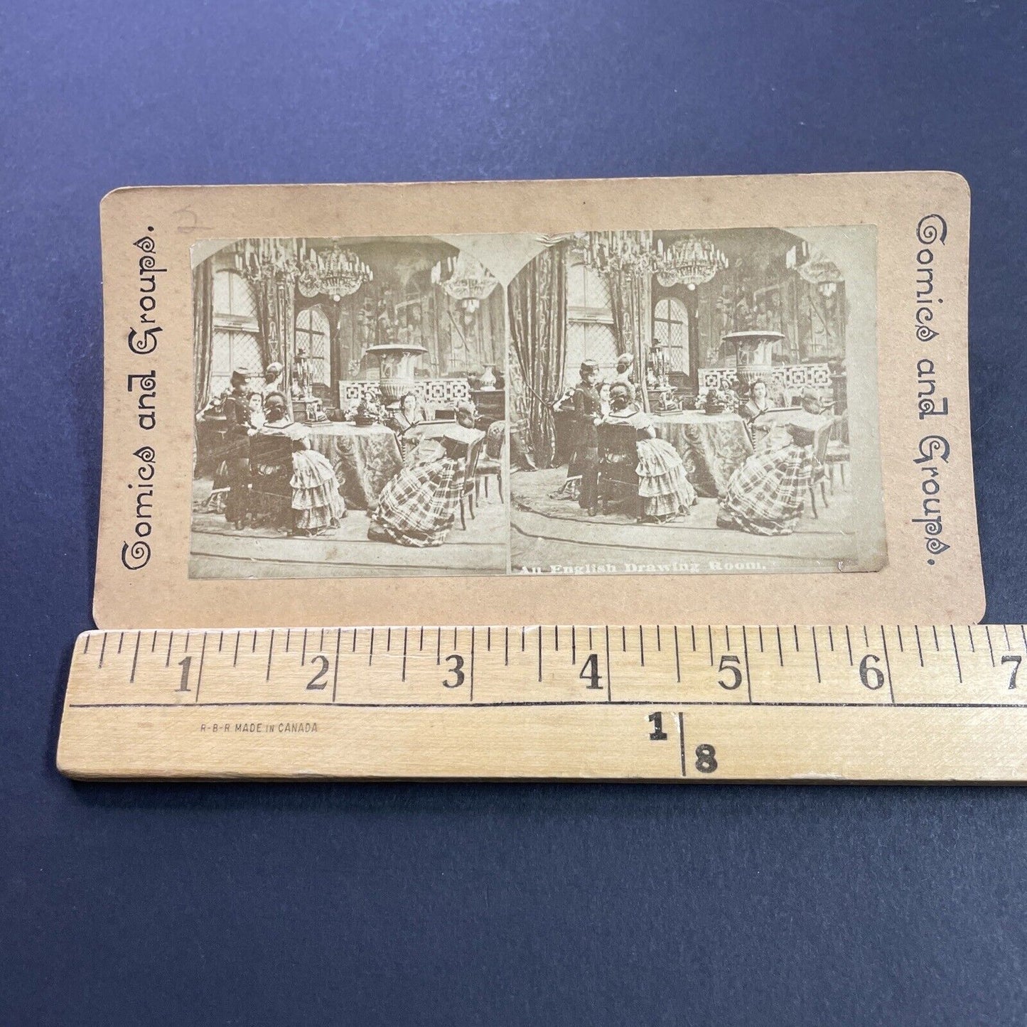 Antique 1870s Child Servant And High Society Ladies Stereoview Photo Card P4102