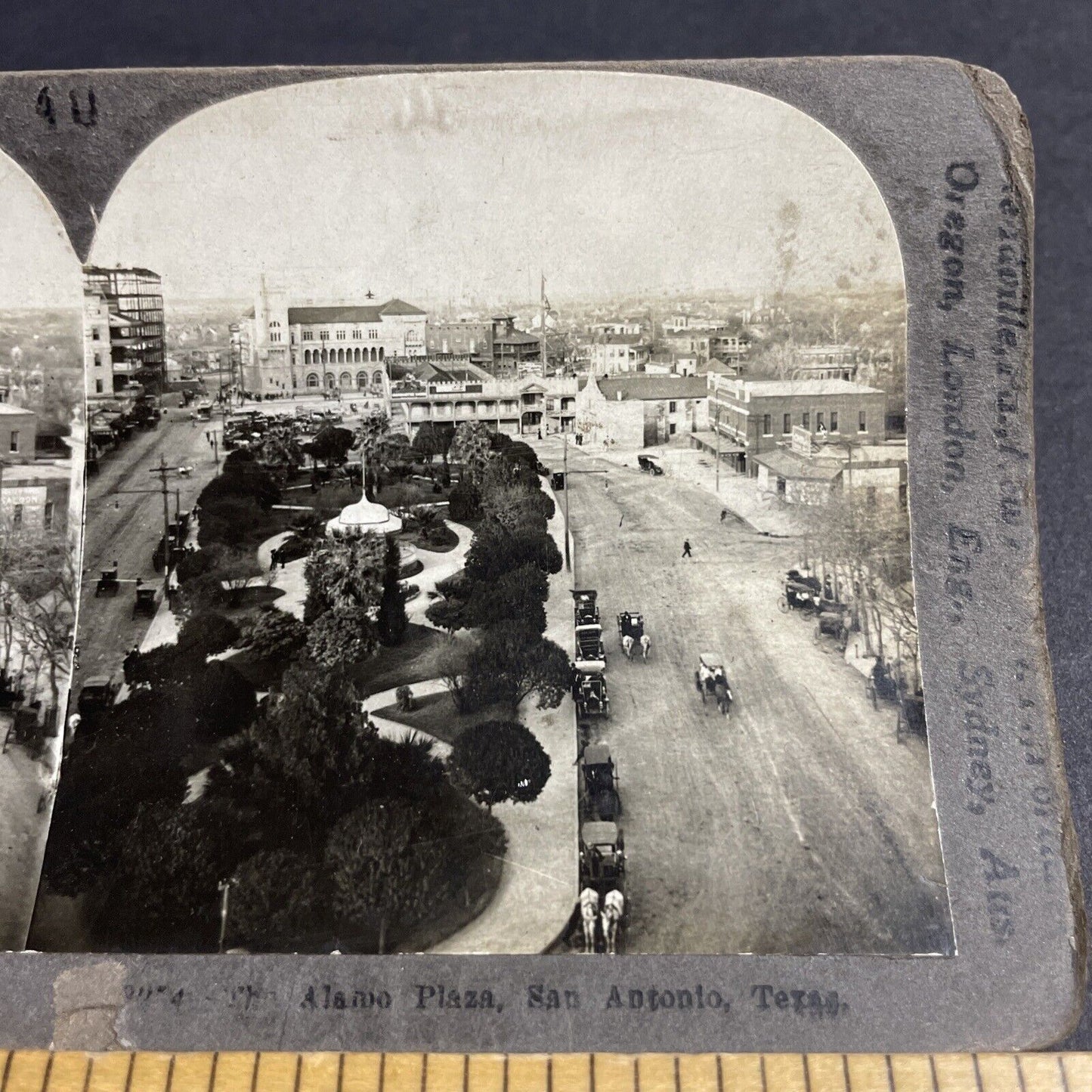 Antique 1920s The Alamo In San Antonio Texas Stereoview Photo Card P4297