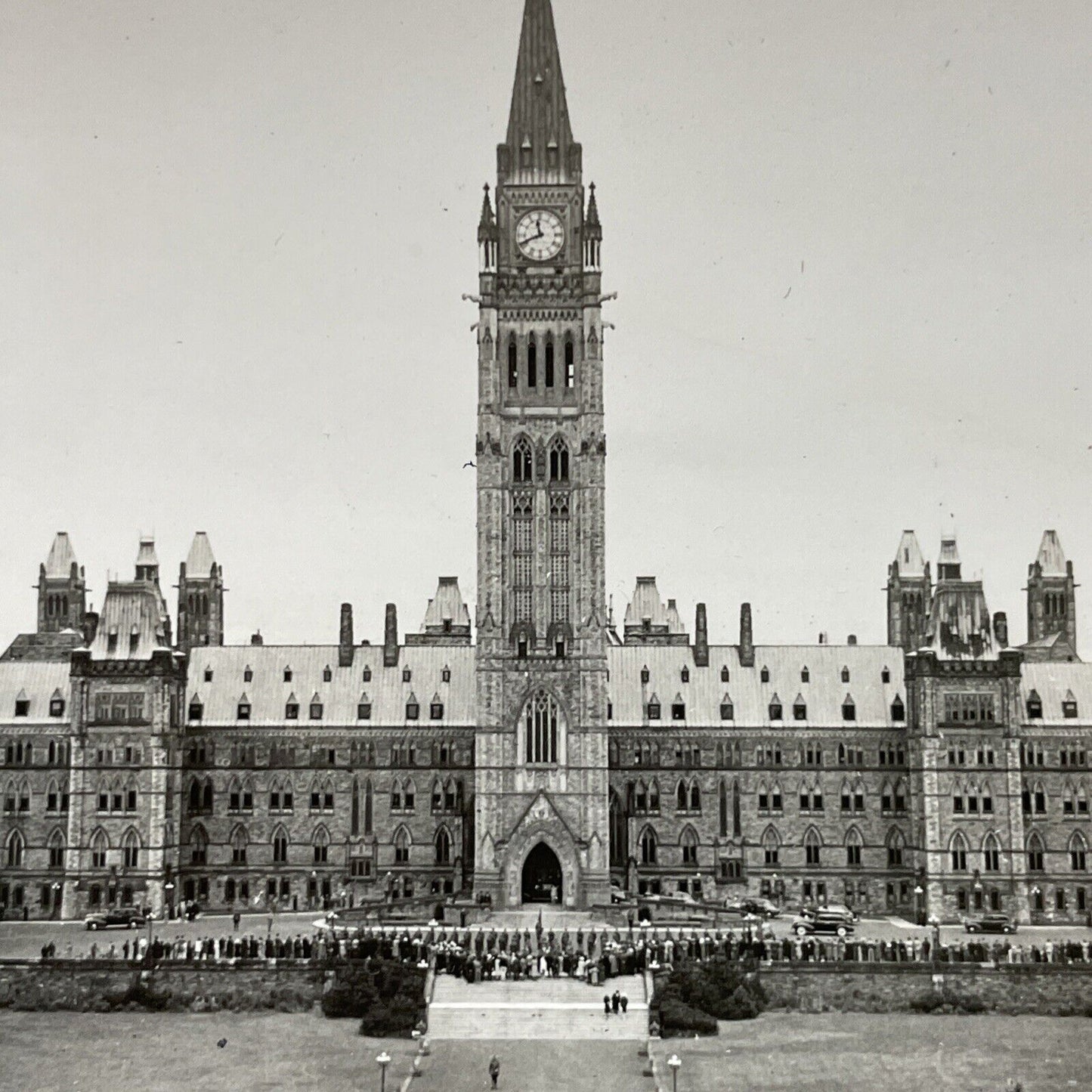 Antique 1920s Parliament Buildings Ottawa Ontario Stereoview Photo Card V2619