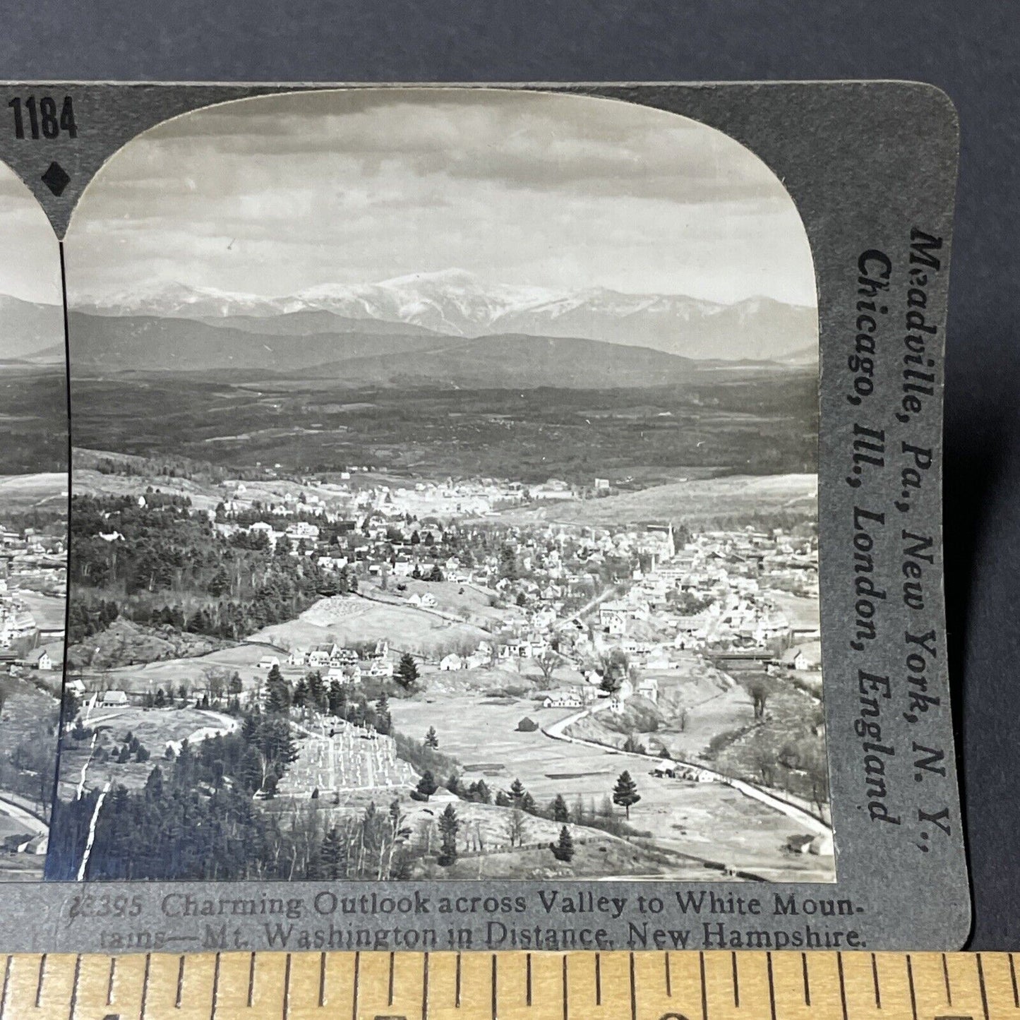 Antique 1910s North Conway & Conway New Hampshire Stereoview Photo Card V2630