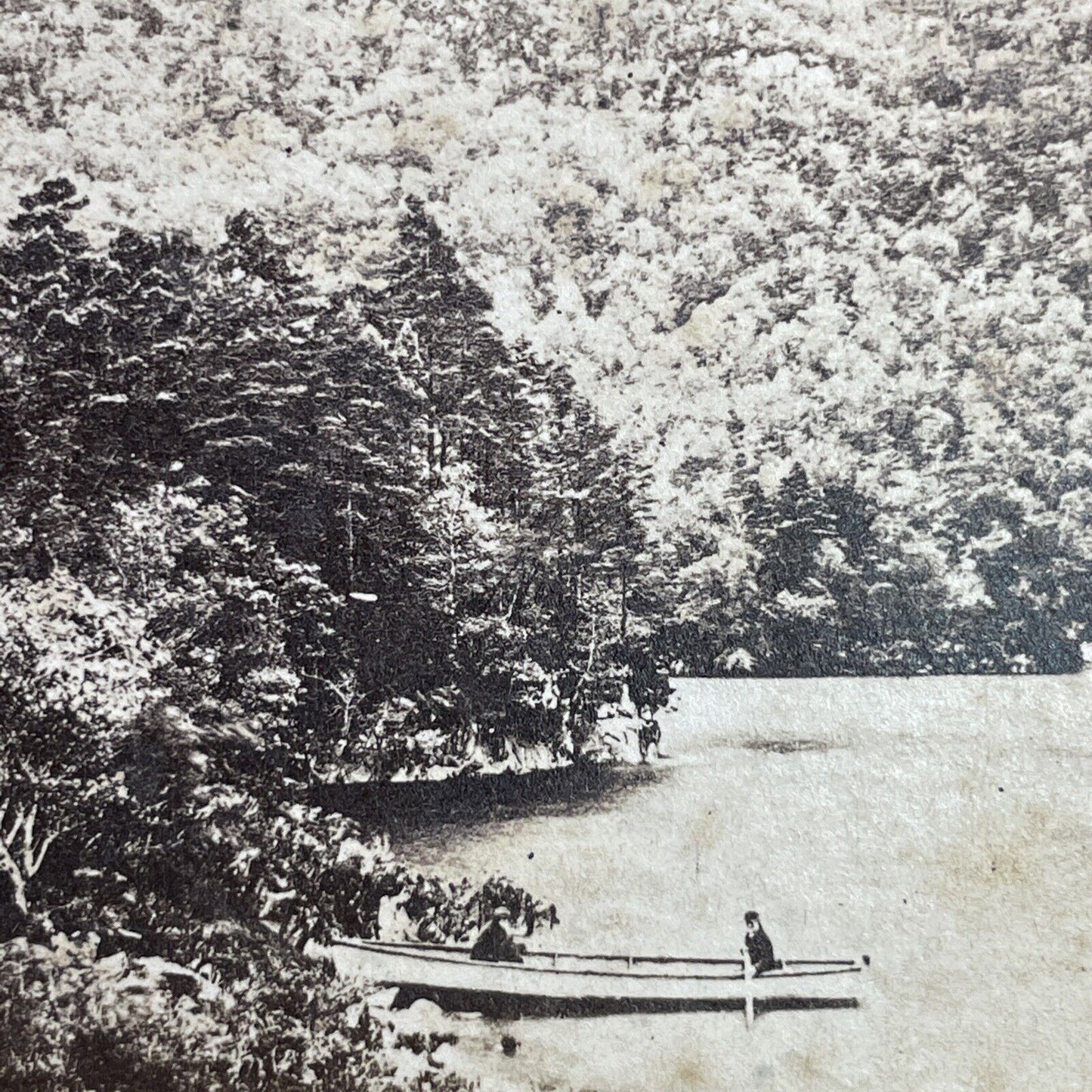 Antique 1868 Fishing Boat At Glena Cottage Ireland Stereoview Photo Card P1201