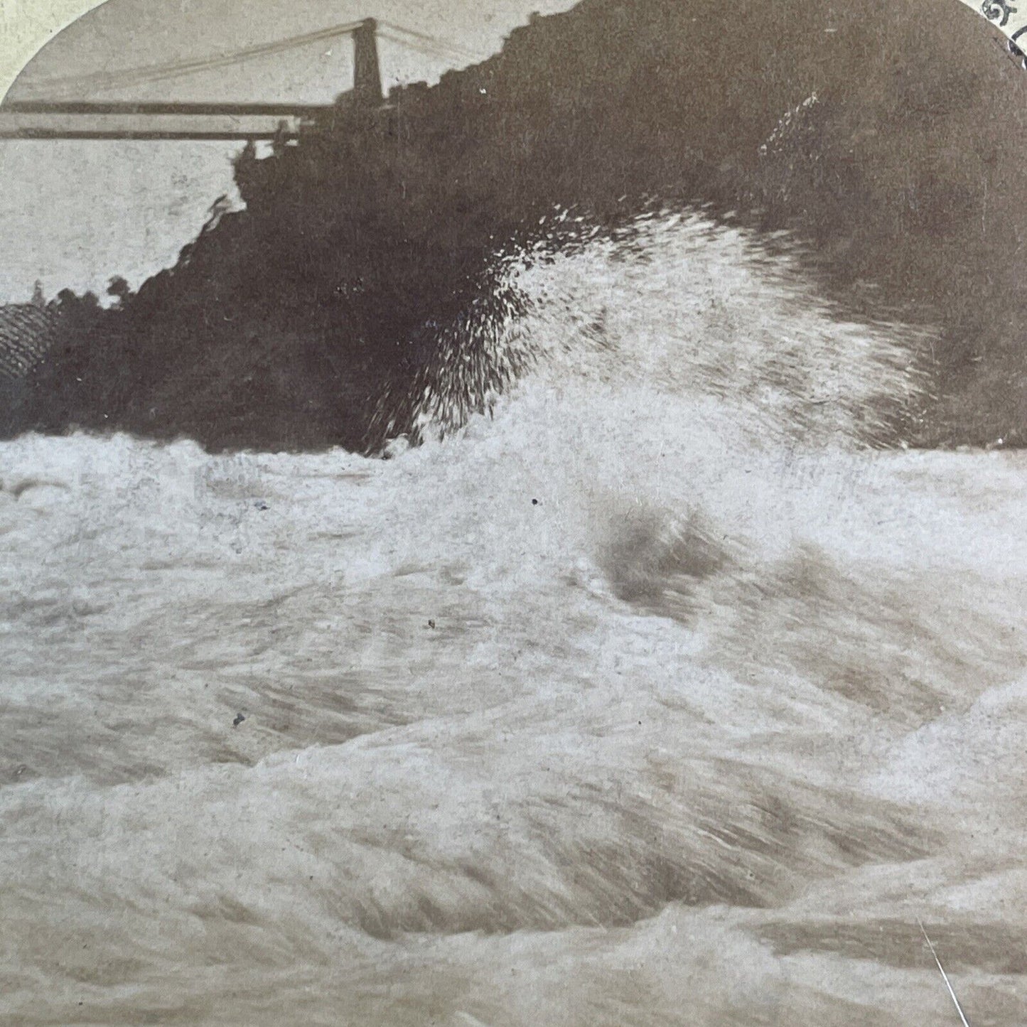 Niagara Falls Whirlpool Rapids Stereoview George Barker Antique c1889 Y2601