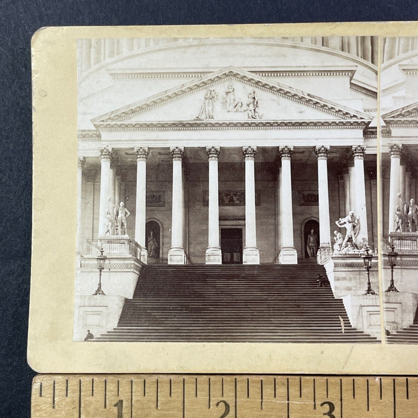 Capitol Building Stereoview Washington DC Photo Card Antique c1880 X846