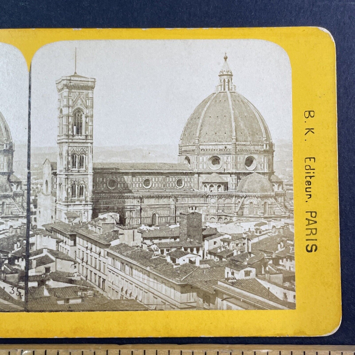 Cathedral of Santa Maria del Fiore Stereoview Florence Italy Antique c1870 X3234