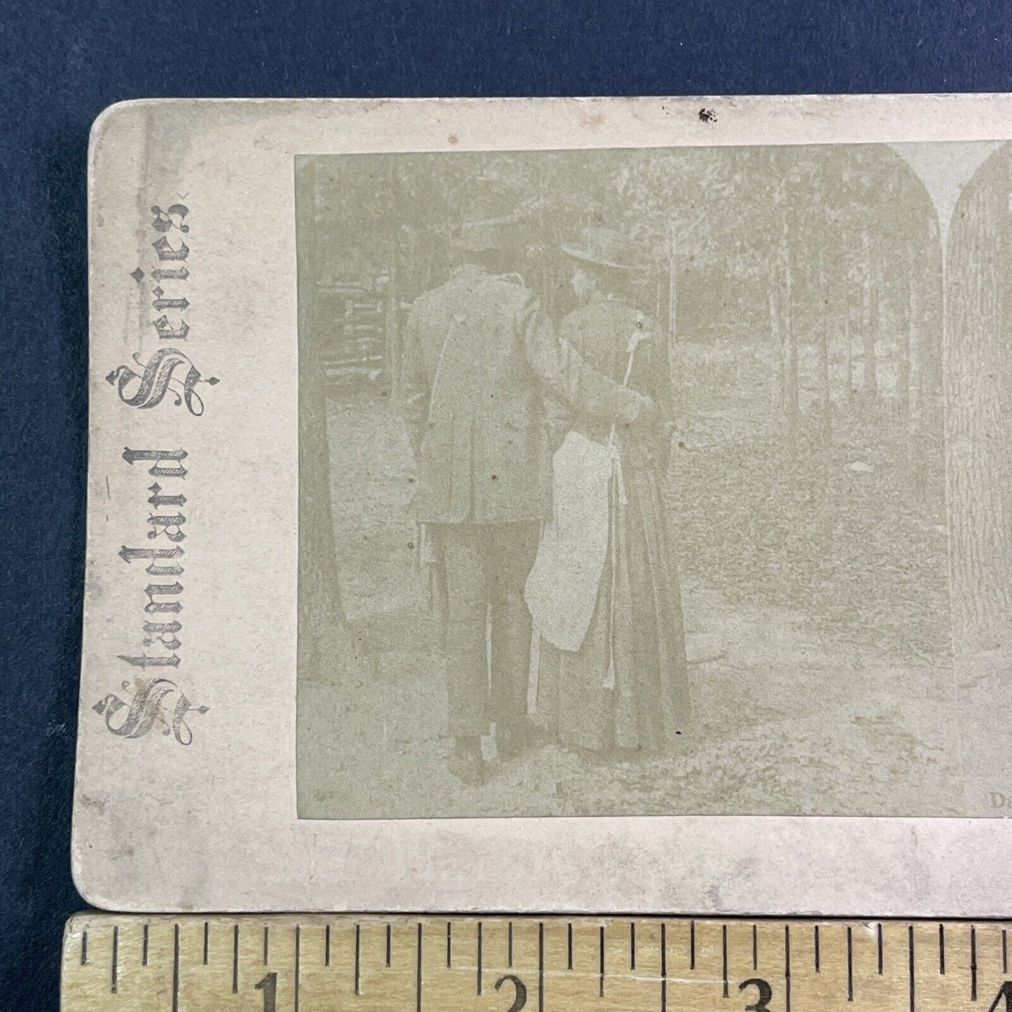 African American Couple Falling In Love Stereoview Antique c1880 X1850