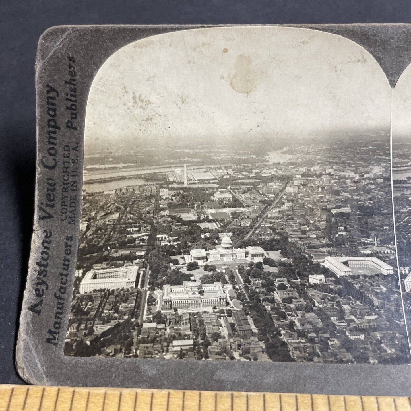 Antique 1920s The Capitol Building Washington DC Stereoview Photo Card P4276