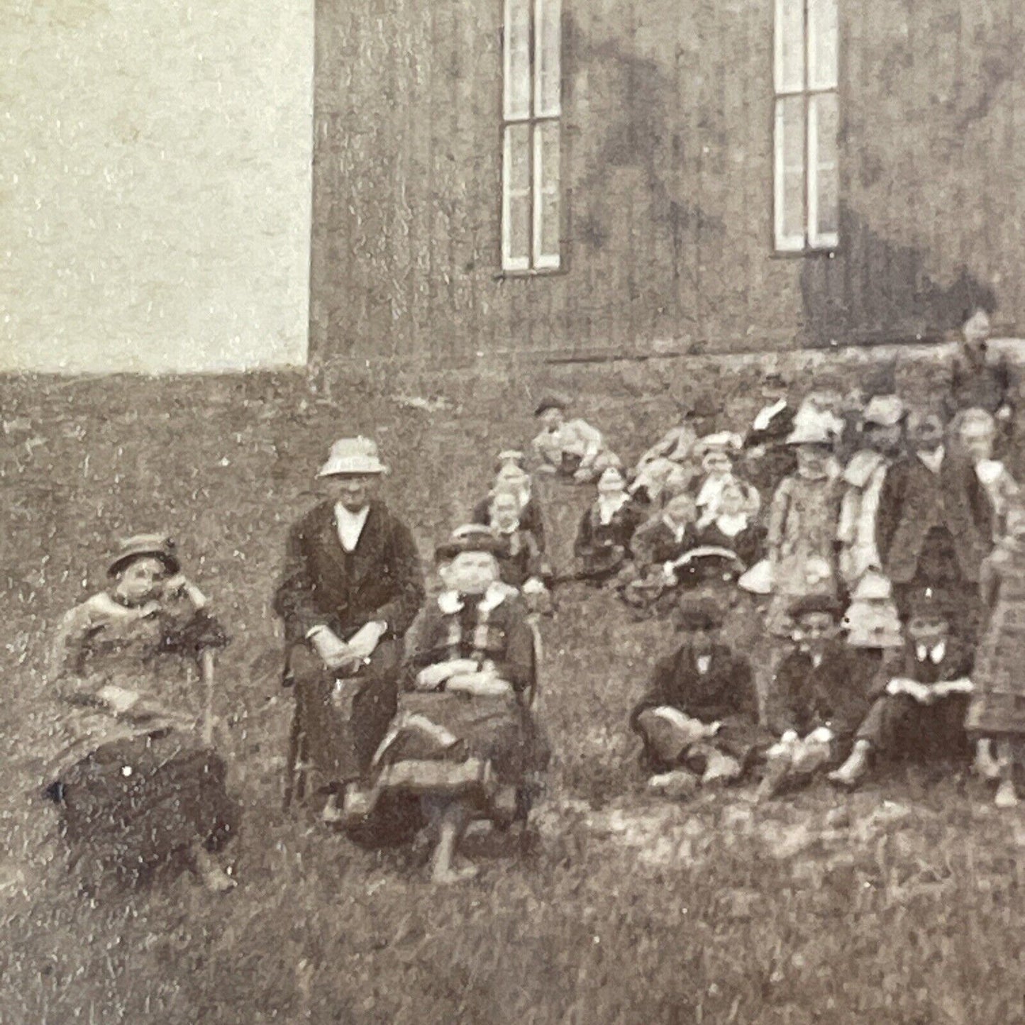 Metis Prairie Catholics Manitoba Canada Stereoview Photo Antique c1870s X1316