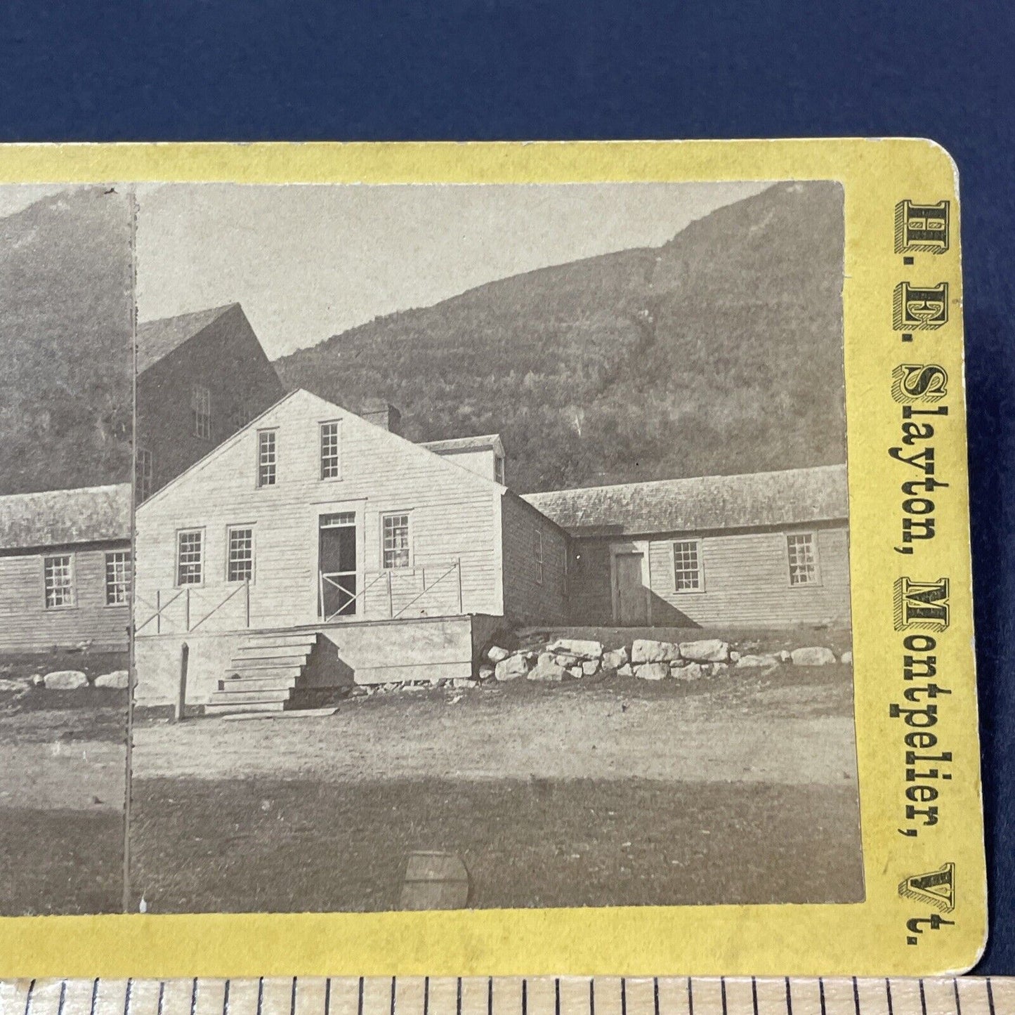 Antique 1870s The Willey House Crawford Notch NH Stereoview Photo Card V1882