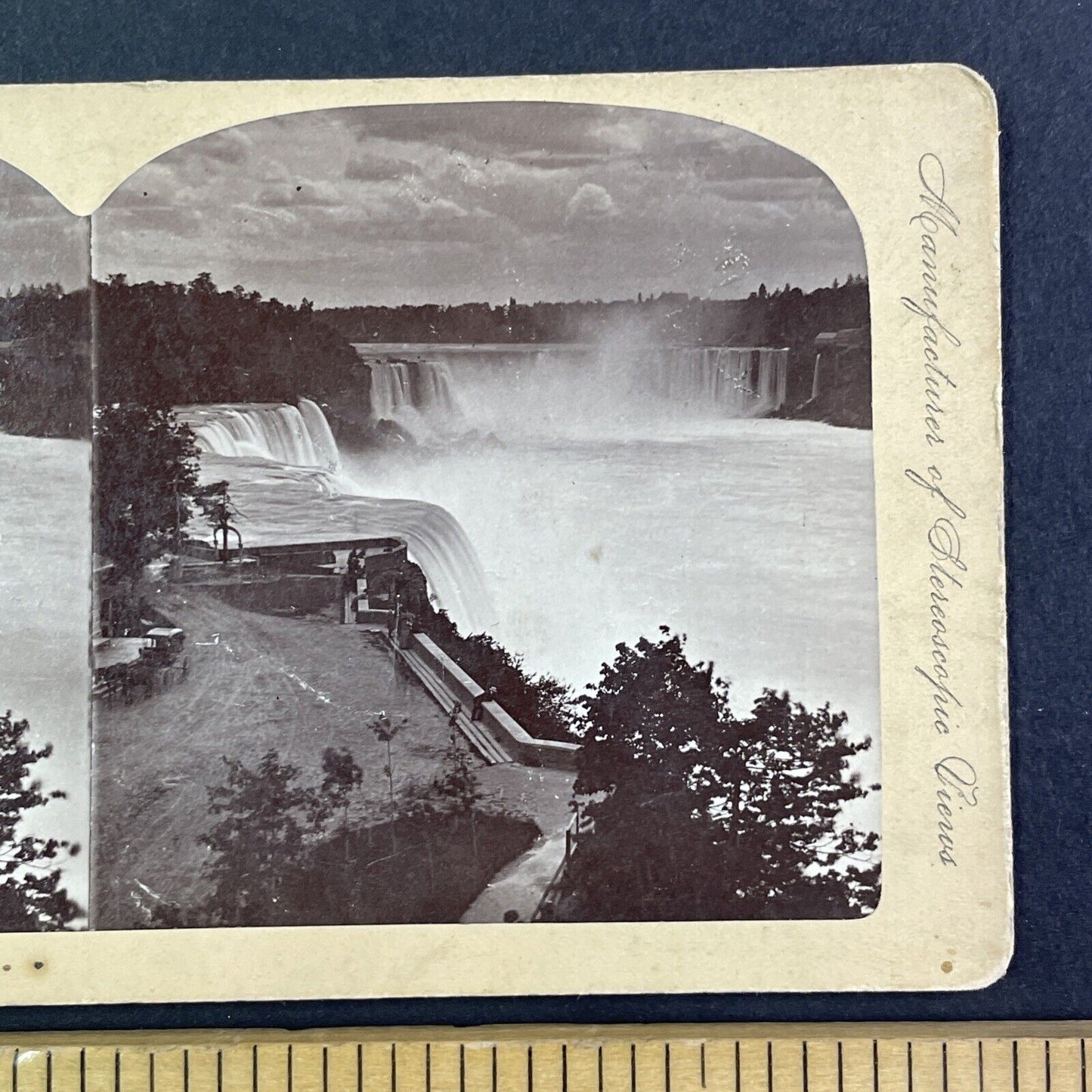 Prospect Park Niagara Falls Stereoview Charles Bierstadt c1870s Y2225